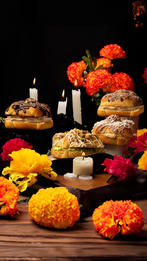 Pan de muerto/ Restaurante Piedra Luna. Inspirada en los sabores que cuentan historias y las tradiciones mexicanas.